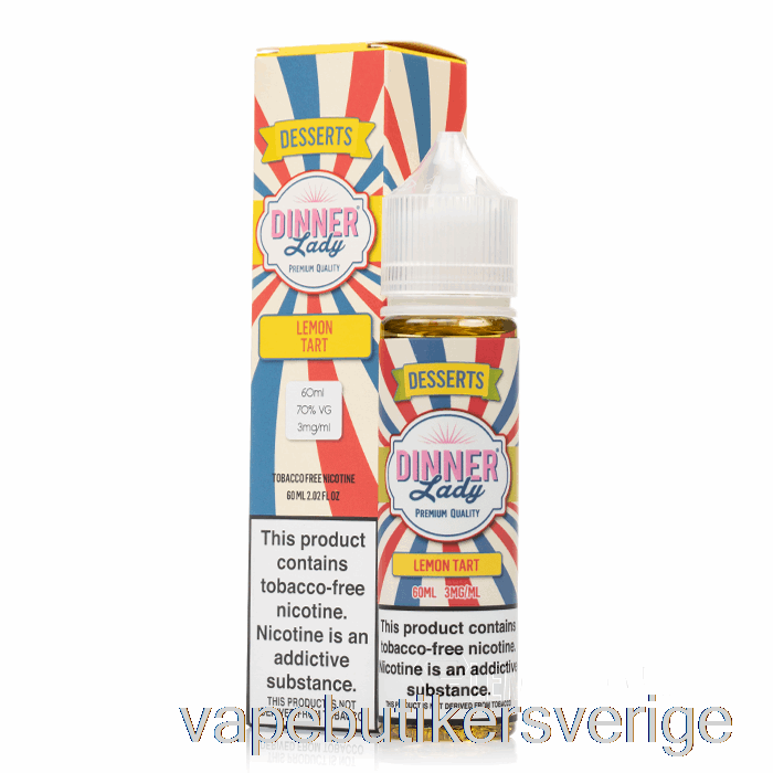 Vape Sverige Citrontårta - Vape Middag Dam - 60ml 0mg